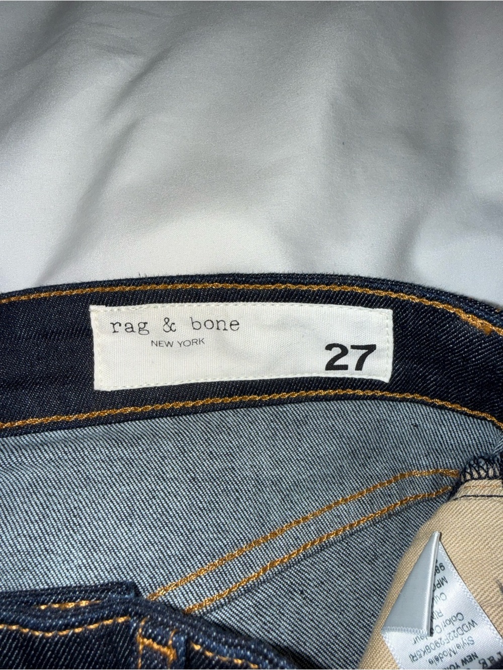 rag & bone Dark Indigo Flare Jeans - Picture 3 of 6